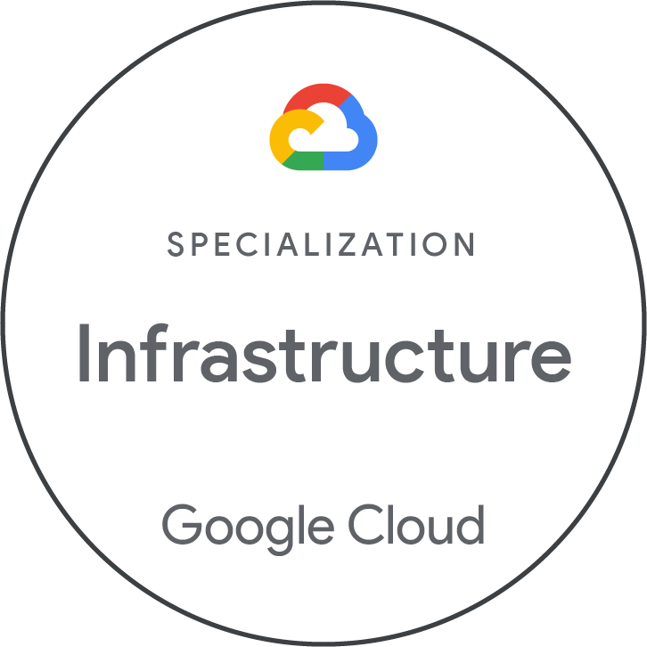 Google Cloud Infrastructure specialization
