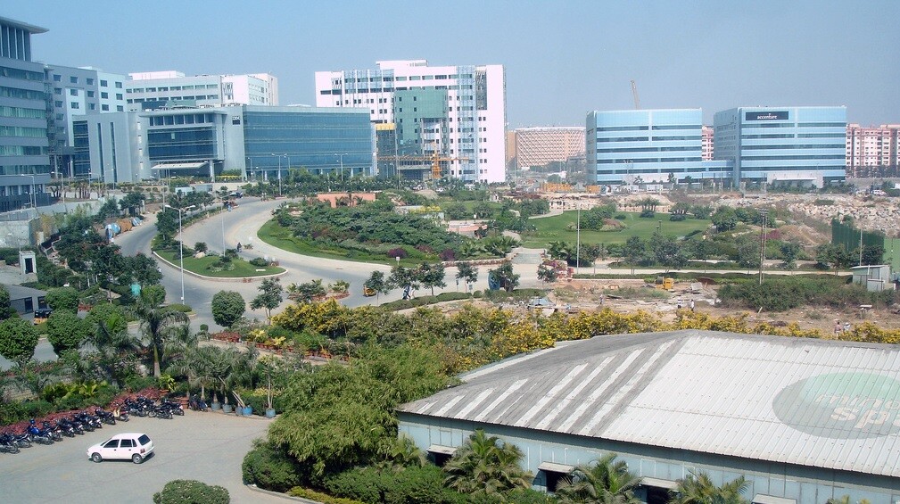 Hyderabad, Madhapur neighbourhood (2015)