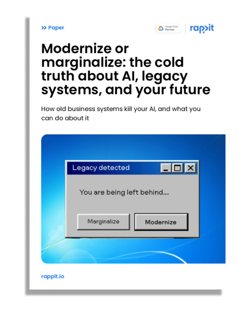 Modernize or marginalize