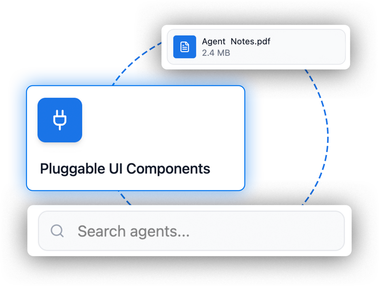 Pluggable UI knowledge agent